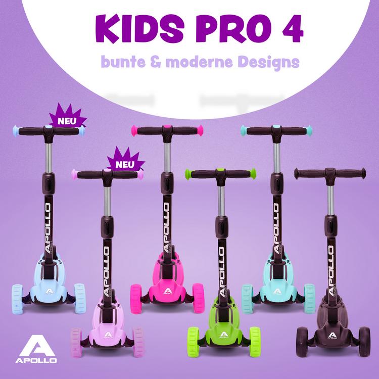 Apollo Apollo Kids pro 4 Scooter - schwarz - 4 | SportScheck
