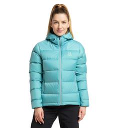 Rückansicht von Haglöfs Bield Down Hood Outdoorjacke Damen Frost Blue