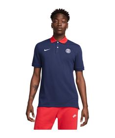 Nike Paris St. Germain Polo Shirt Poloshirt blau