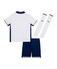 Rückansicht von Nike England Minikit Home EM 2024 Kids Fußballtrikot weiss