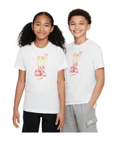 Nike FC Liverpool Crest T-Shirt Kids Fanshirt Kinder weiss