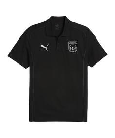 PUMA 1. FC Heidenheim Polo Shirt Fanshirt schwarz