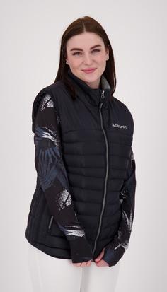 Rückansicht von DEPROC active GILMOUR II VEST Steppweste Damen schwarz