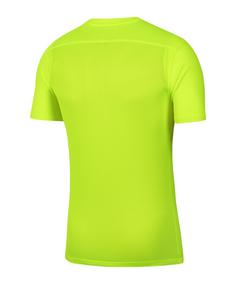 Rückansicht von Nike Park VII Trikot Kurzarm Kids Fußballtrikot Kinder gelbschwarz