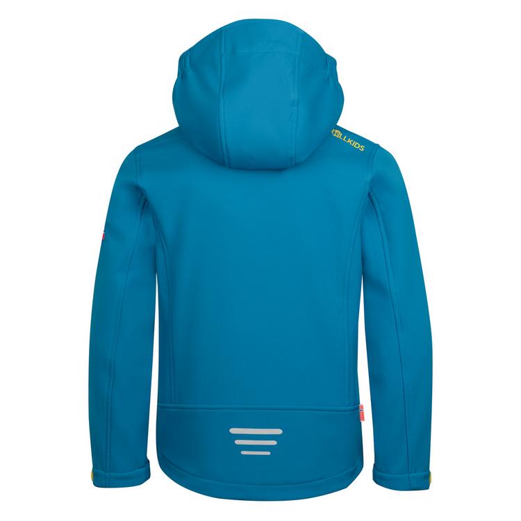 Trollkids Trollkids Trollfjord Softshelljacke Kinder - Atlantisblau/Gingergelb - 0 | SportScheck