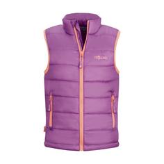 Trollkids Trondheim Outdoorweste Kinder Malvenpink/Papayaorange