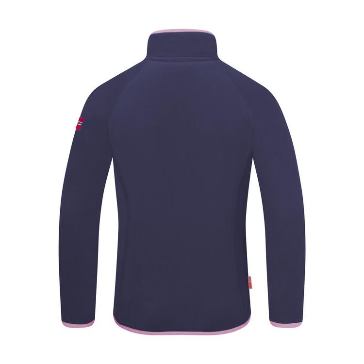 Trollkids Trollkids Nordland Fleecejacke Kinder - Violettblau/Rosa - 0 | SportScheck