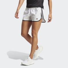 Rückansicht von adidas Marathon 20 Running Shorts Funktionsshorts Damen White / Black