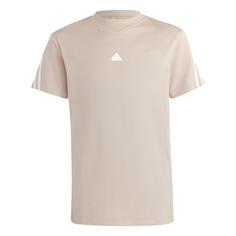 adidas Future Icons 3-Streifen T-Shirt T-Shirt Kinder Wonder Taupe / White