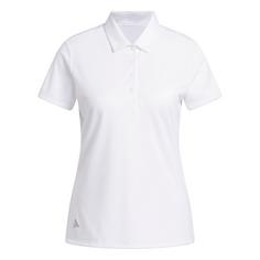 adidas Solid Performance Short Sleeve Poloshirt Funktionsshirt Damen White