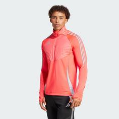 Rückansicht von adidas Tiro 24 Winterized Oberteil Funktionssweatshirt Herren Shock Red / Light Onix