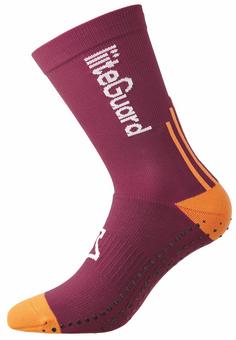 Rückansicht von liiteGuard PRO-TECH SOCK Sportsocken bordeaux