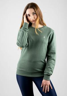 Rückansicht von NIKIN TreeSweater Women Sweatshirt Damen Olive Mel