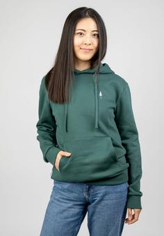 Rückansicht von NIKIN TreeHoodie Hoodie pine green