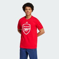 Rückansicht von adidas FC Arsenal DNA Graphic T-Shirt T-Shirt Herren Better Scarlet