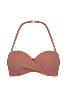 BEACHLIFE. Rouge Shimmer Bikini Oberteil Damen pink