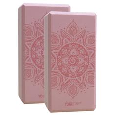 YOGISTAR Velvet (2er Set) Yoga Block pink