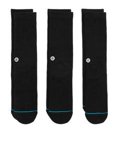 Rückansicht von Stance Uncommon Solids Icon Socks 3er Pack Socken schwarz