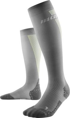 CEP ULTRALIGHT COMPRESSION SOCKS KNEE-HIGH Laufsocken Damen grey/lime