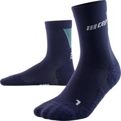 CEP ULTRALIGHT COMPRESSION SOCKS MID CUT Laufsocken Herren blue/light blue