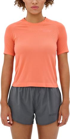 Rückansicht von CEP ULTRALIGHT SHIRT SHORT SLEEVE Laufshirt Damen coral