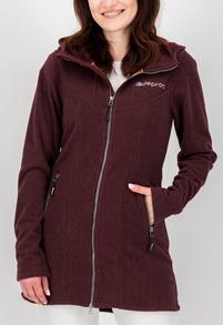 DEPROC active GLORY APRIL Strickfleece Damen - rot