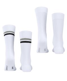 Rückansicht von ESPRIT Tennis Stripe SO  2-Pack Freizeitsocken Herren white-mix (2020)