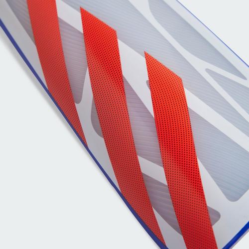 Rückansicht von adidas Tiro League Schienbeinschoner Schienbeinschoner White / Lucid Blue / Solar Red