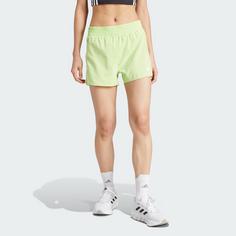 Rückansicht von adidas Own the Run Shorts Funktionsshorts Damen Pulse Lime