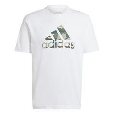 adidas Camo Badge of Sport Graphic T-Shirt T-Shirt Herren White