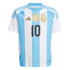 adidas Argentinien 24 Messi Kids Heimtrikot Fußballtrikot Kinder White / Blue Burst