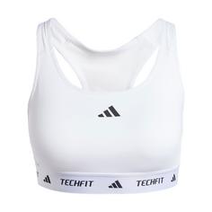 adidas TECHFIT Medium-Support Sport-BH Sport-BH Damen White