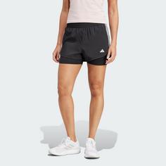 Rückansicht von adidas Pacer 3-Streifen Training Woven Shorts Funktionsshorts Damen Black