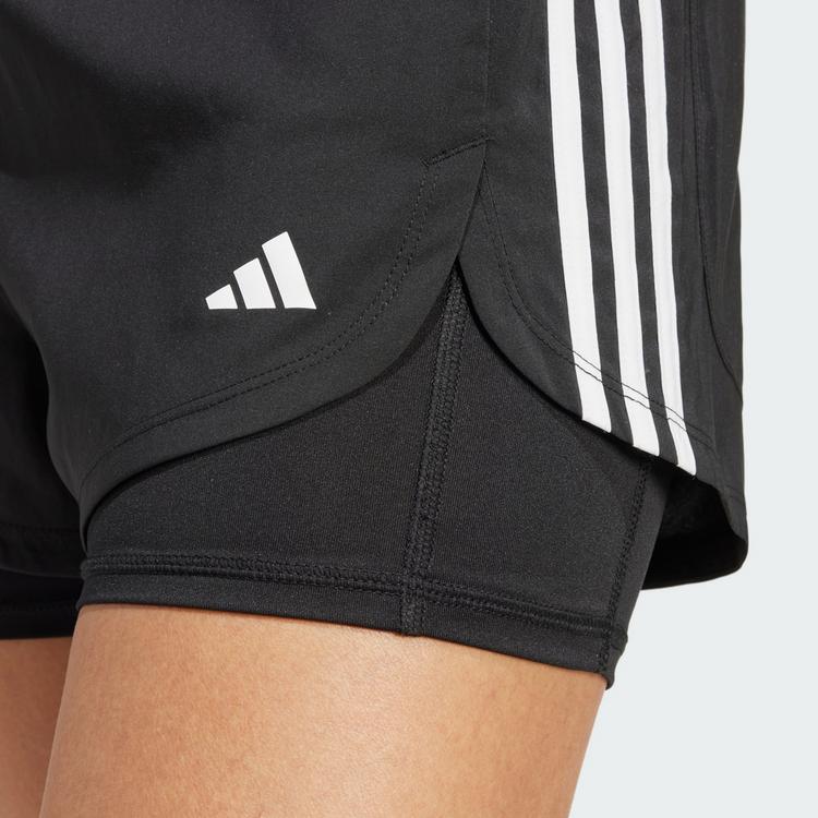 adidas adidas Pacer 3-Streifen Training Woven Shorts Funktionsshorts Damen - Black - 0 | SportScheck