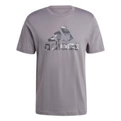 adidas Camo Badge of Sport Graphic T-Shirt T-Shirt Herren Grey Four