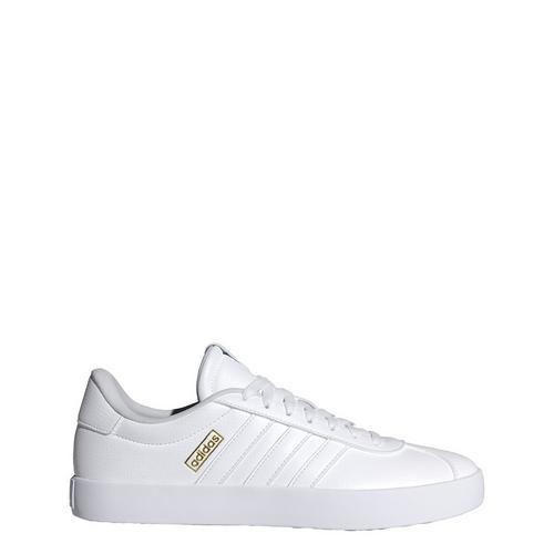 Rückansicht von adidas VL Court 3.0 Schuh Sneaker Herren Cloud White / Cloud White / Gold Metallic