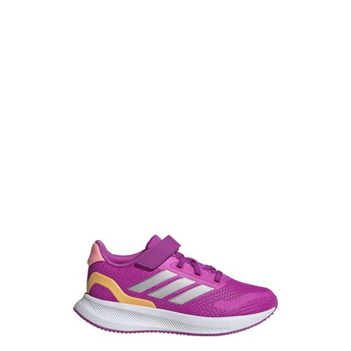 Rückansicht von adidas Runfalcon 5 Kids Schuh Laufschuhe Kinder Purple Burst / Silver Metallic / Semi Spark
