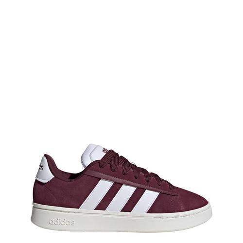 Rückansicht von adidas Grand Court Alpha Schuh Sneaker Maroon / Cloud White / Maroon