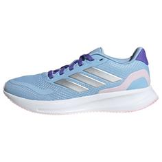 adidas Runfalcon 5 Kids Schuh Laufschuhe Kinder Glow Blue / Silver Metallic / Clear Pink