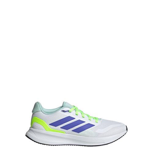 Rückansicht von adidas Runfalcon 5 Kids Schuh Laufschuhe Kinder Cloud White / Cobalt Blue / Lucid Lemon