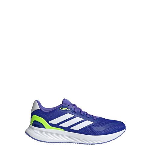 Rückansicht von adidas Runfalcon 5 Kids Schuh Laufschuhe Kinder Lucid Blue / Cloud White / Lucid Lemon