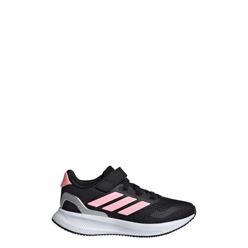 Rückansicht von adidas Runfalcon 5 Kids Schuh Laufschuhe Kinder Core Black / Pink Spark / Silver Metallic