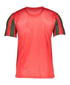 Rückansicht von Nike Division IV Striped Trikot kurzarm Fußballtrikot Herren rot