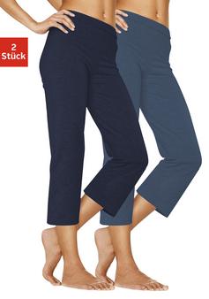 Rückansicht von Vivance active Caprihose Caprihose Damen blau