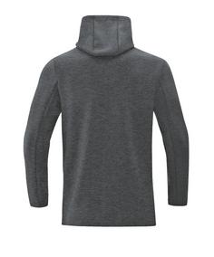 Rückansicht von JAKO Premium Basic Kapuzensweatshirt Funktionssweatshirt Herren grauschwarz