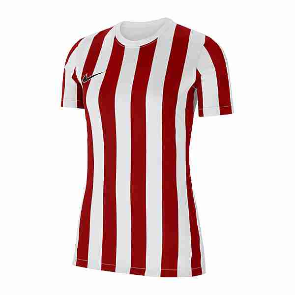 Nike Division IV Striped Trikot kurzarm Damen Fußballtrikot Damen weissrotschwarz