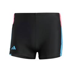 adidas Colorblock 3-Streifen Boxer-Badehose Badeshorts Herren Black / Lucid Pink / Blue Burst / Black