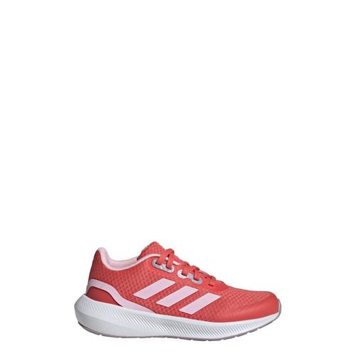 Rückansicht von adidas RunFalcon 3 Lace Schuh Laufschuhe Kinder Preloved Scarlet / Clear Pink / Preloved Fig
