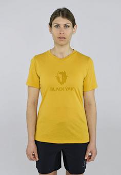 Rückansicht von BLACKYAK Ramo T-Shirt Damen Lemon Curry