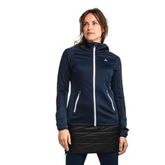 Rückansicht von Schöffel Fleece Hoody Lodron L Fleecejacke Damen navy blazer